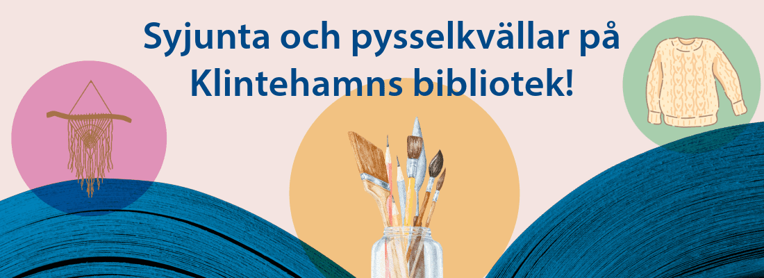 Syjunta och pysselkvällar på Klintehamns bibliotek