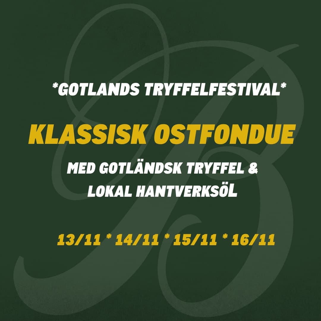 Ostfondue med gotländsk tryffel